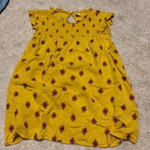 Mustard business blouse